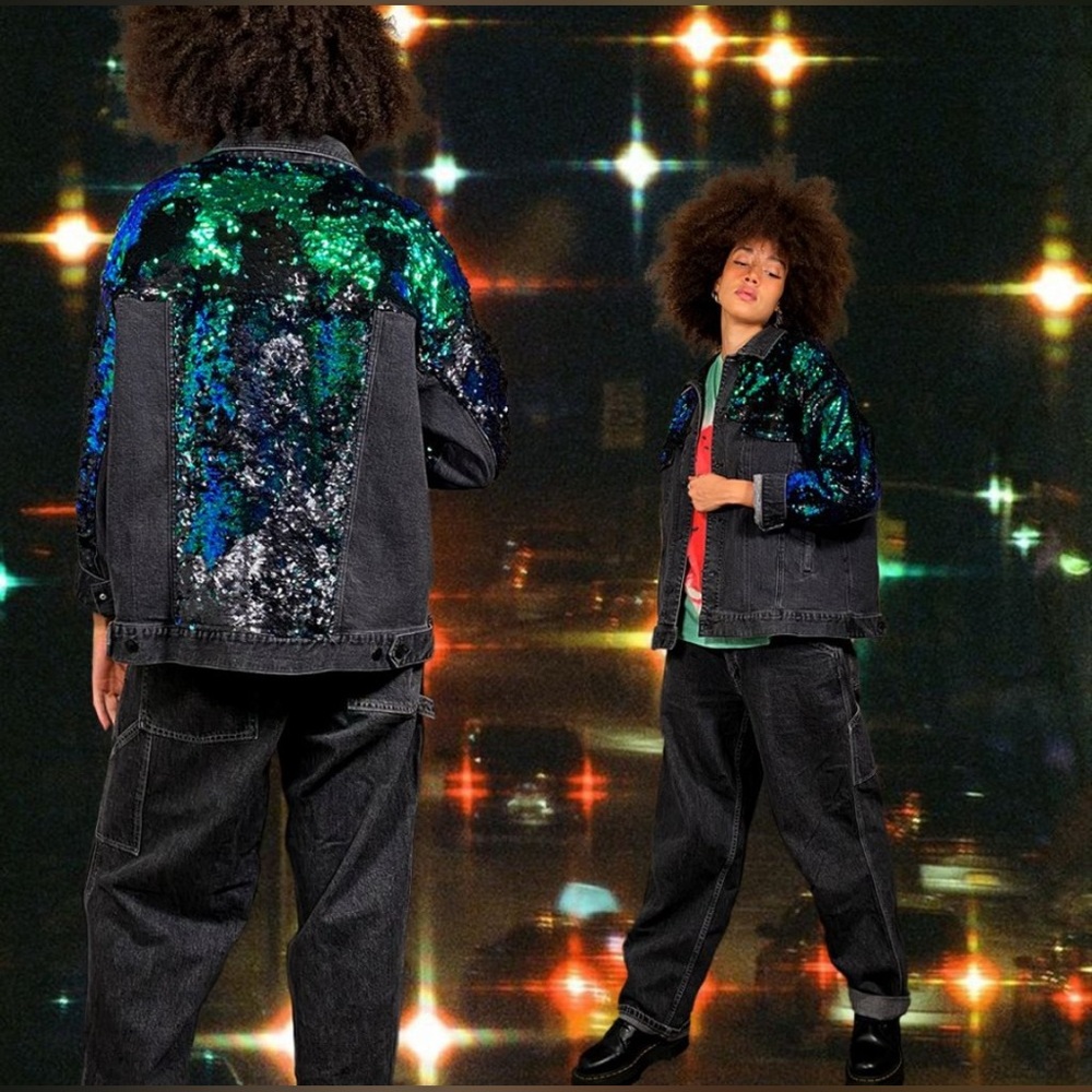Jean Sequin Jacket